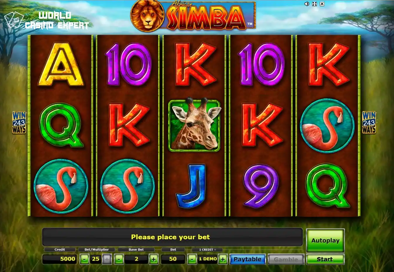 Slot African Simba-from-novomatic World Casino Expert