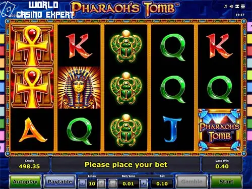 Slot Pharaohs Tomb-from-novomatic World Casino Expert