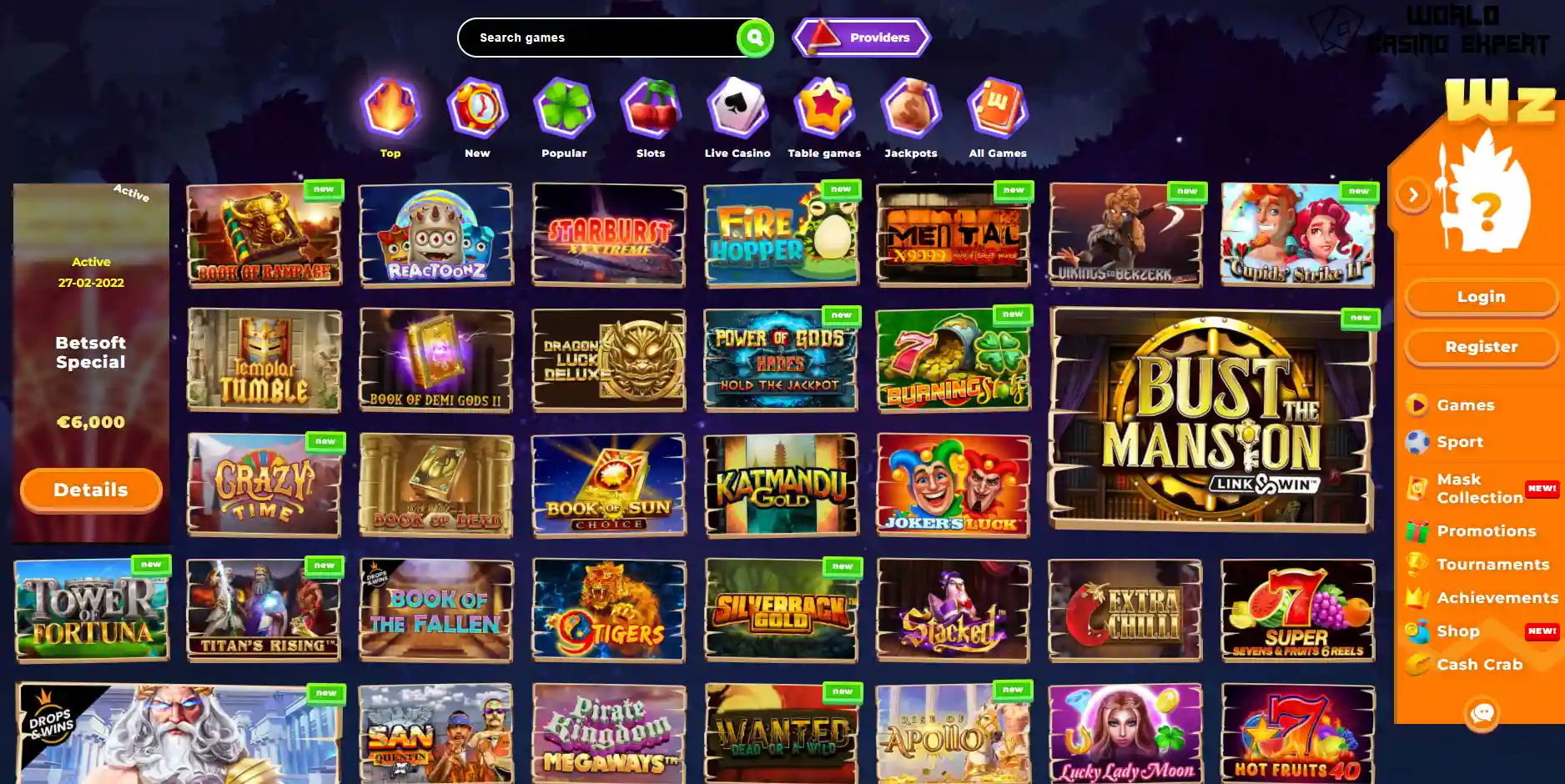 Online Casino Wazamba Software and Range Games | World Casino Expert