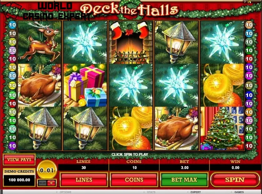 The Online Slot Deck the Halls - Free Play, Bonuses
