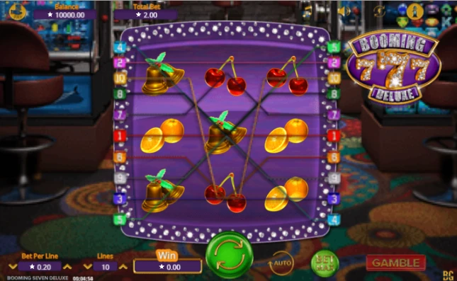 Bonuses and PayTable at Slot Online Booming Seven