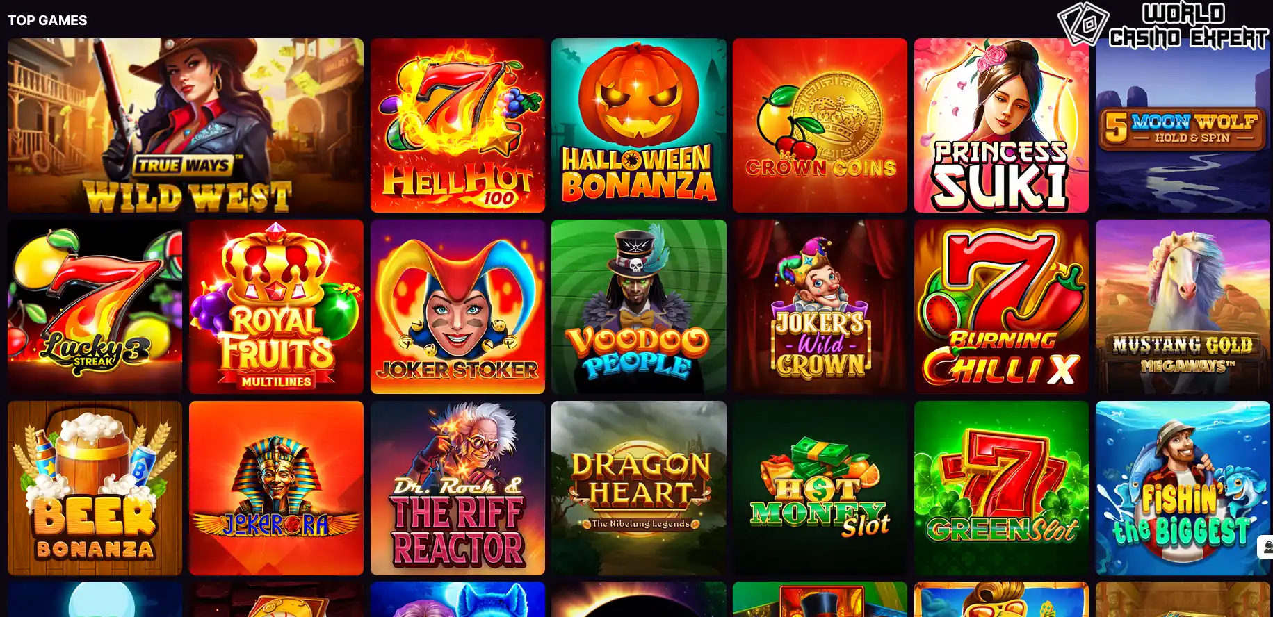 What games can you find in the casino GoSpin?