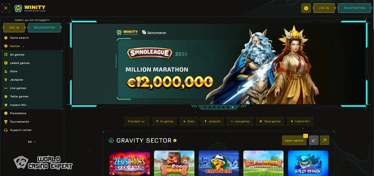 Winity Casino Review